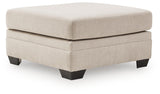 Mandi Point Marble Oversized Accent Ottoman by Ashley at Eve Furniture
