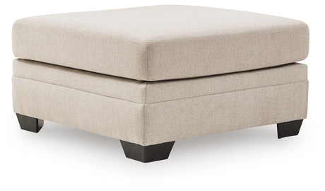 Mandi Point Marble Oversized Accent Ottoman by Ashley at Eve Furniture