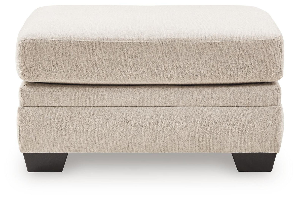 Mandi Point Marble Oversized Accent Ottoman by Ashley at Eve Furniture