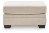 Mandi Point Marble Oversized Accent Ottoman by Ashley at Eve Furniture