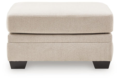 Mandi Point Marble Oversized Accent Ottoman by Ashley at Eve Furniture