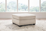 Mandi Point Marble Oversized Accent Ottoman by Ashley at Eve Furniture