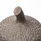 Mandor I (Small) Brown Resin Acorn Box by Mercana at Eve Furniture