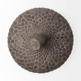 Mandor I (Small) Brown Resin Acorn Box by Mercana at Eve Furniture