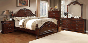 Mandura Cherry Night Stand by Furniture of America at Eve Furniture