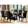 Manhattan Brown Cherry 7-Piece Dining Room Set by Furniture of America at Eve Furniture