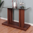 Mannedorf Black/Dark Walnut Sofa Table by Furniture of America at Eve Furniture