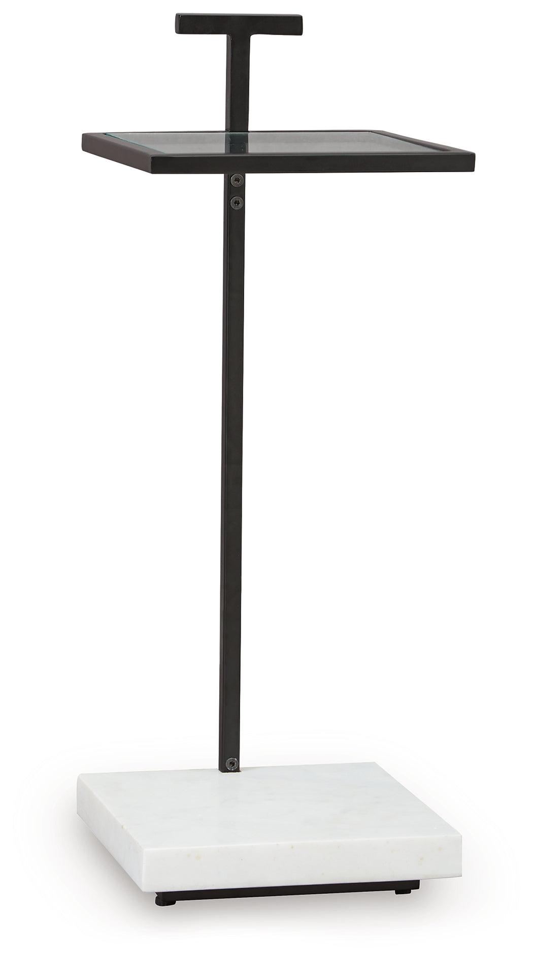 Mannill Black/White Accent Table by Ashley at Eve Furniture