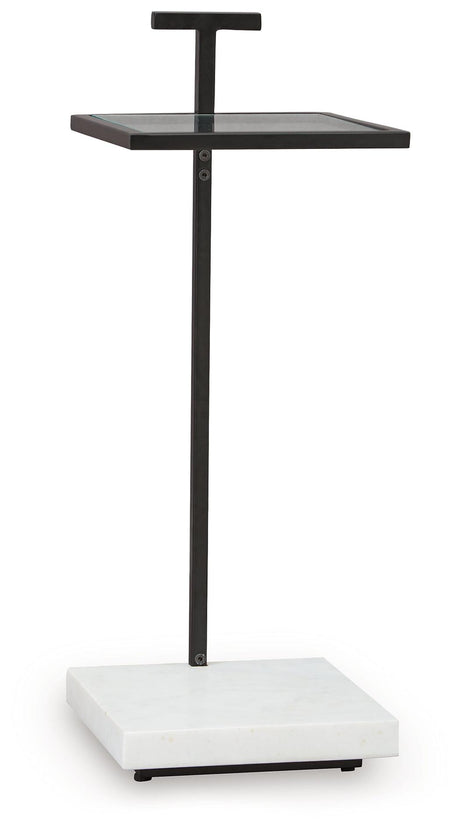 Mannill Black/White Accent Table by Ashley at Eve Furniture