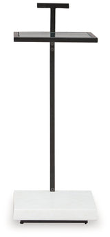 Mannill Black/White Accent Table by Ashley at Eve Furniture