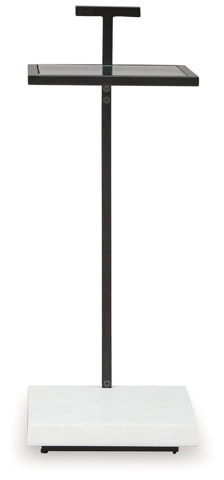 Mannill Black/White Accent Table by Ashley at Eve Furniture