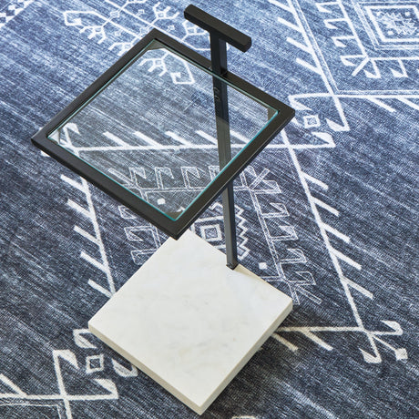 Mannill Black/White Accent Table by Ashley at Eve Furniture