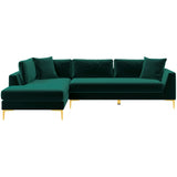 Mano Green Velvet LAF Sectional