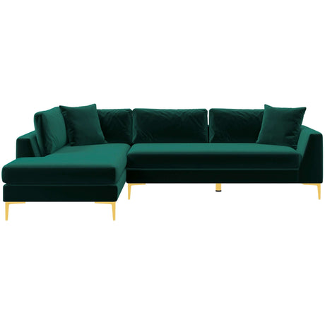 Mano Green Velvet RAF Sectional