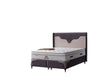 Manolya Storage Bed With Headboard Grey by Furnia at Eve Furniture