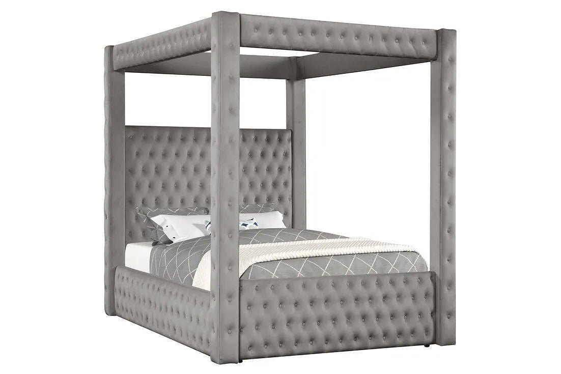 Mansion Grey Queen Platform Bed by New Era Innovations at Eve Furniture
