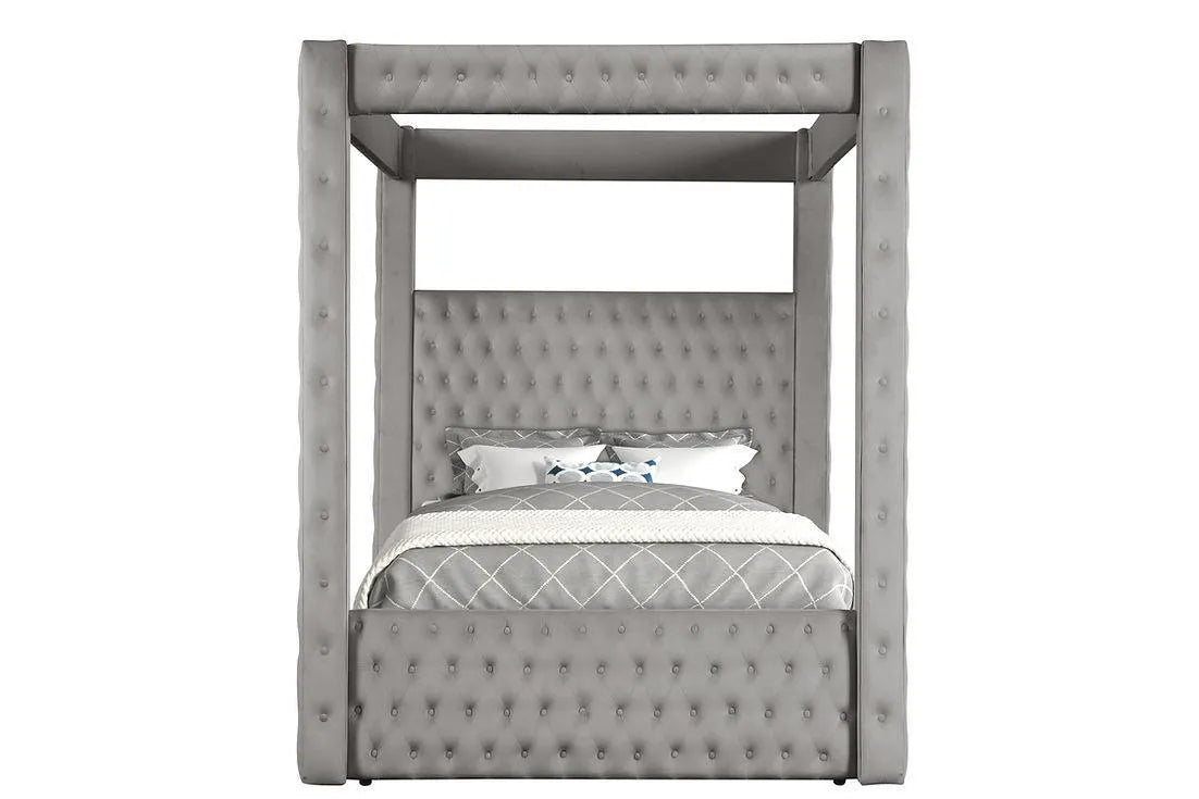 Mansion Grey Queen Platform Bed by New Era Innovations at Eve Furniture