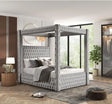 Mansion Grey Queen Platform Bed by New Era Innovations at Eve Furniture