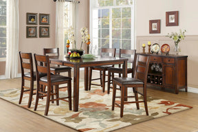Mantello Cherry Extendable Counter Height Set by Homelegance at Eve Furniture