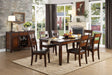 Mantello Cherry Extendable Dining Set by Homelegance at Eve Furniture