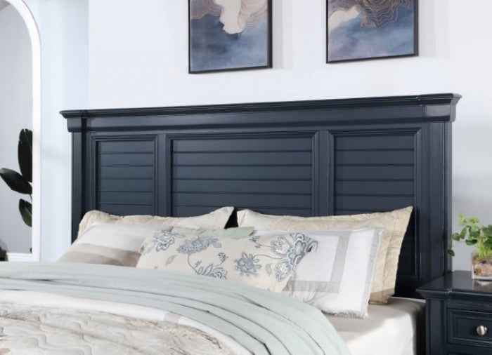 Manzanillo Slate Blue 5-Piece Queen Bedroom Set by Furniture of America at Eve Furniture