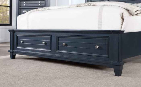 Manzanillo Slate Blue 5-Piece Queen Bedroom Set by Furniture of America at Eve Furniture