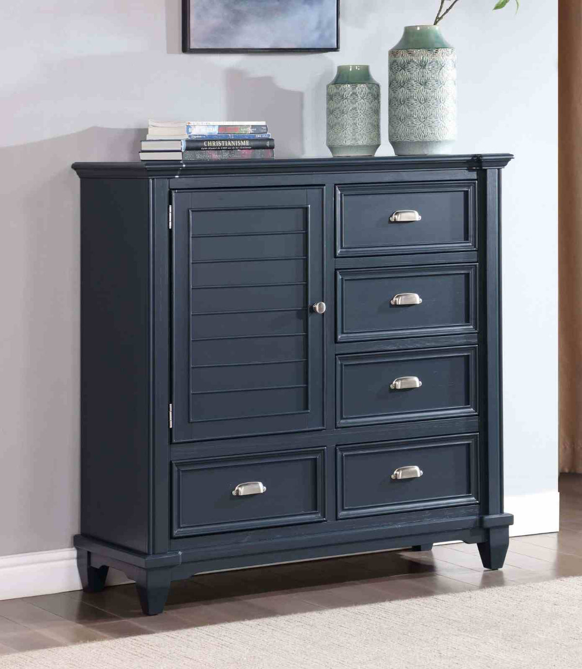Manzanillo Slate Blue Armoire