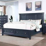 Manzanillo Slate Blue Storage California King Bed