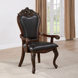 Manzanita Dark Cherry/Black Arm Chair Set of 2 by Furniture of America at Eve Furniture