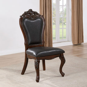 Manzanita Dark Cherry/Black Side Chair Set of 2 by Furniture of America at Eve Furniture