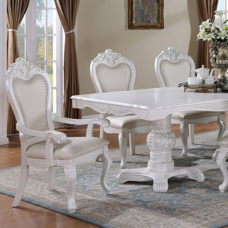 Manzanita White 9-Piece Dining Room Set by Furniture of America at Eve Furniture