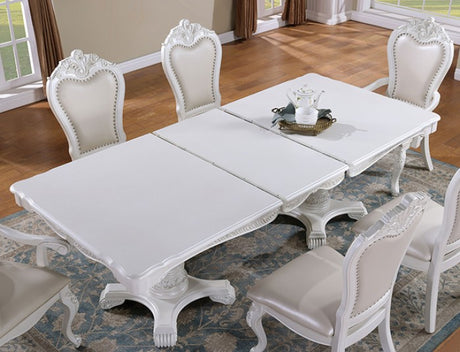 Manzanita White 9-Piece Dining Room Set by Furniture of America at Eve Furniture