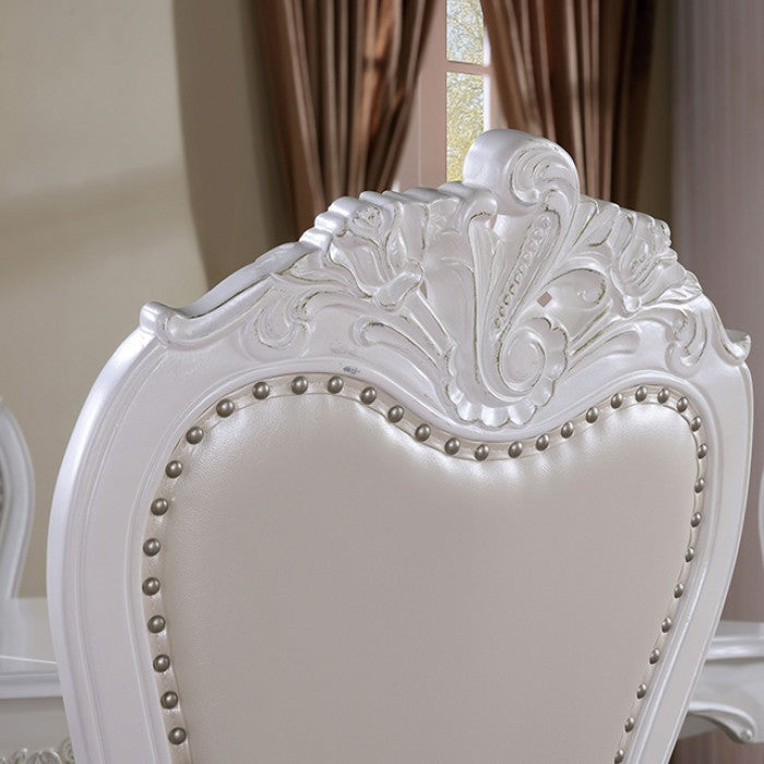 Manzanita White Arm Chair Set of 2 by Furniture of America at Eve Furniture