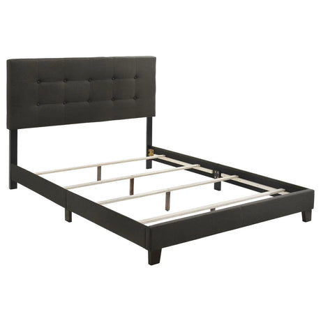Mapes Charcoal Tufted Upholstered Queen Bed by Coaster at Eve Furniture