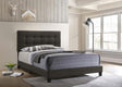 Mapes Charcoal Tufted Upholstered Queen Bed by Coaster at Eve Furniture