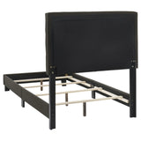 Mapes Charcoal Tufted Upholstered Twin Bed by Coaster at Eve Furniture