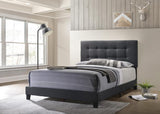 Mapes Tufted Upholstered Eastern King Bed Charcoal