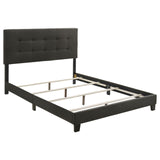 Mapes Tufted Upholstered Eastern King Bed Charcoal