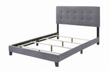 Mapes Tufted Upholstered Queen Bed Gray