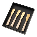 Maple Wood Spreaders S/4, Tumbled Gold, Set of 4 by Mercana at Eve Furniture