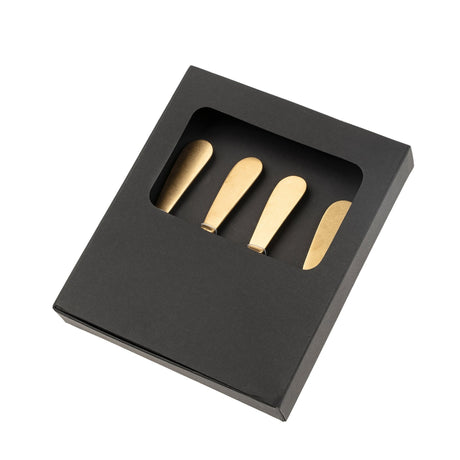 Maple Wood Spreaders S/4, Tumbled Gold, Set of 4 by Mercana at Eve Furniture