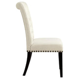 Mapleton Beige Tufted Back Upholstered Side Chairs, Set of 2 by Coaster at Eve Furniture