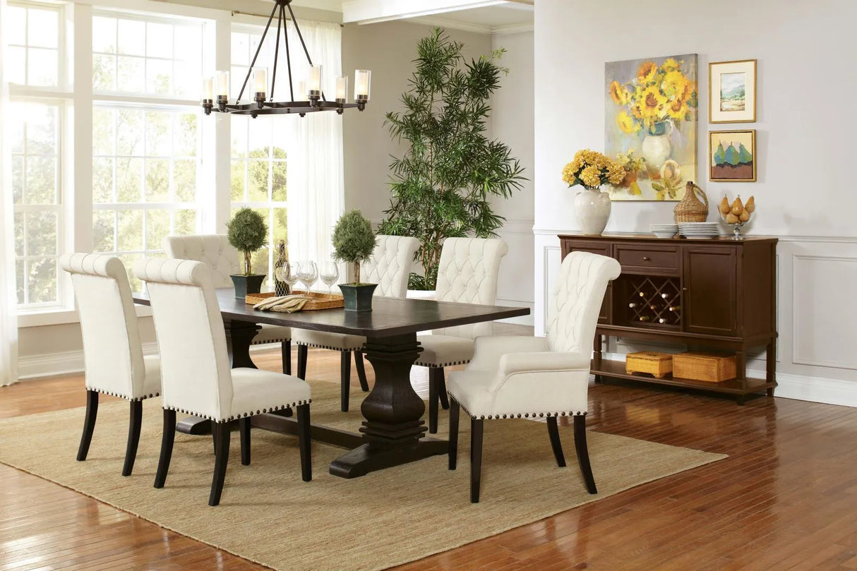 Mapleton Beige Tufted Back Upholstered Side Chairs, Set of 2 by Coaster at Eve Furniture