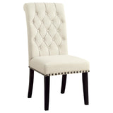 Mapleton Beige Tufted Back Upholstered Side Chairs, Set of 2