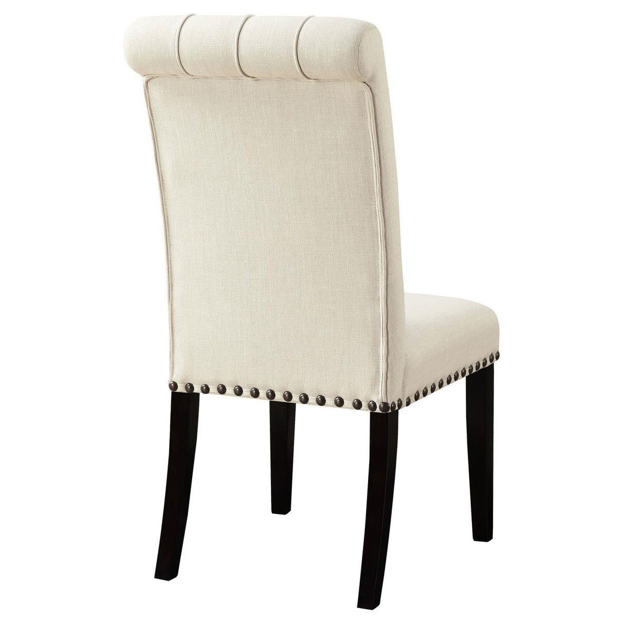 Mapleton Beige Tufted Back Upholstered Side Chairs, Set of 2