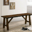 Mapleton Walnut Bench by Furniture of America at Eve Furniture