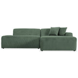 Mar Green Velvet RAF Sectional