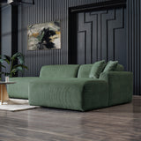 Mar Green Velvet RAF Sectional