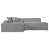 Mar Grey Velvet LAF Sectional