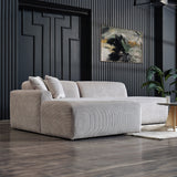 Mar Grey Velvet LAF Sectional